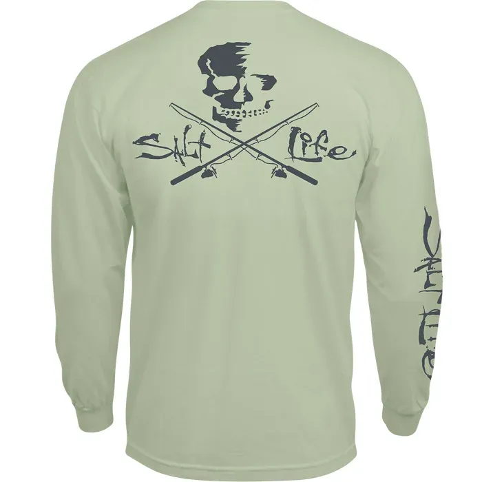 Skull and Poles Long Sleeve Pocket Tee