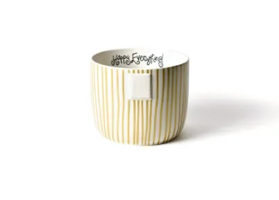 Gold Stripe Mini Happy Everything Bowl