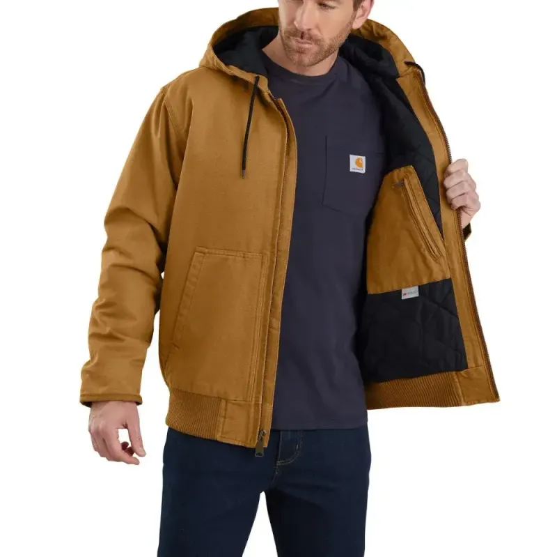 Loose Fit Washed Duck Insulated Active Jac - 3 Warmest Rating - Big