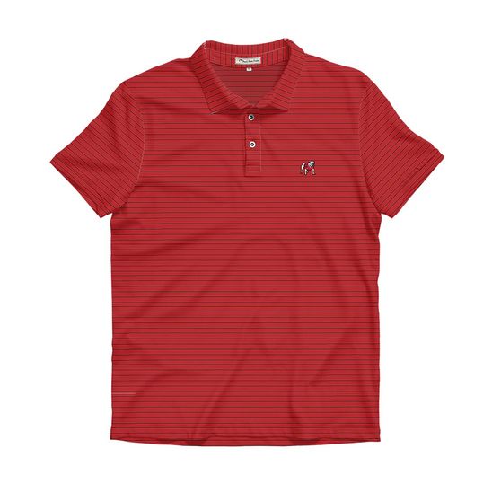 UGA Standing Dawg Betula Stripe Polo