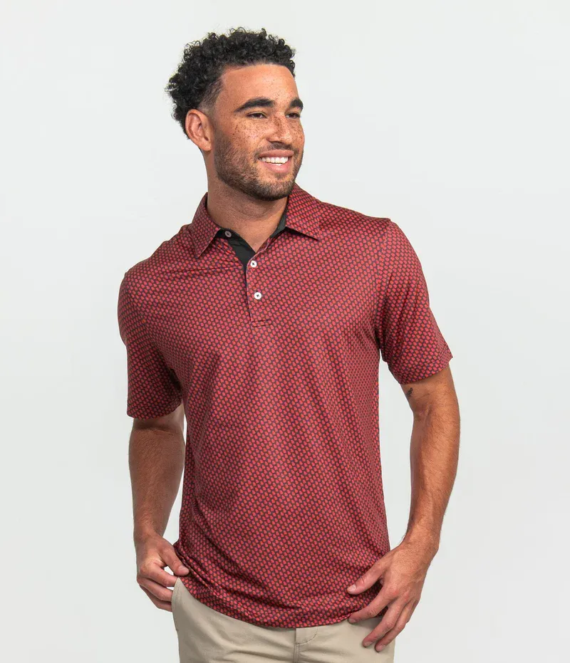 Dawg Walk Printed  Polo, Color: Dawg Walk, Size: S