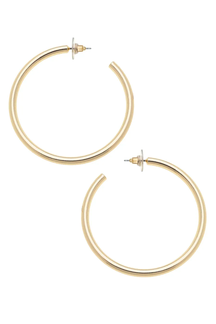 Ivy Hoop Earrings in Shiny Gold