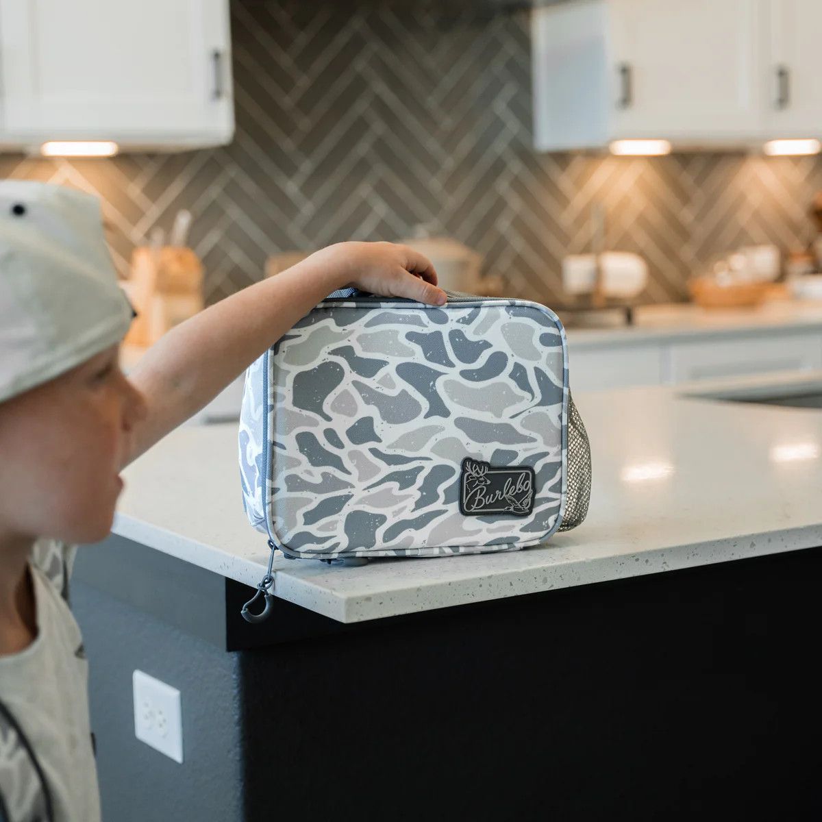 Burlebo Lunchbox, Pattern: White Camo
