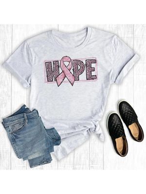 Hope Leopard Breast Cancer Tee