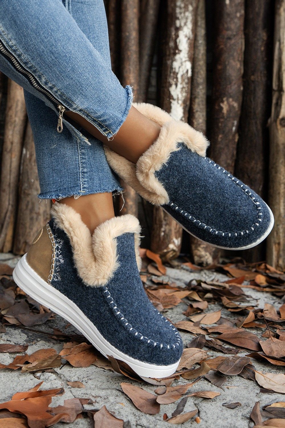 Plush Lined Anklet Boots