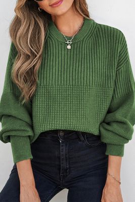 Knitted Crew Neck Sweater