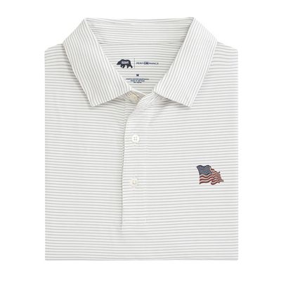Vintage Flag Birdie Stripe Performance Polo
