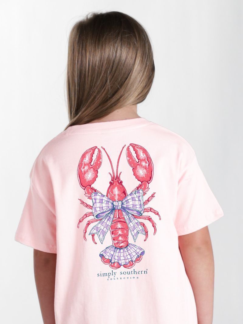 Youth Lobster Bow Short Sleeve Tee