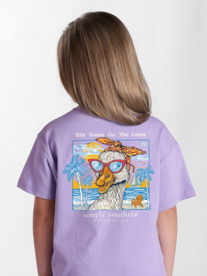 Youth 'Silly goose on the loose' Short Sleeve Tee