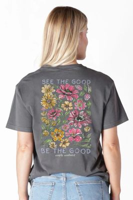 "See the Good" Mineral Washed Short Sleeve T-Shirt