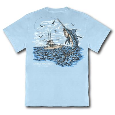 Marlin Fishing Short Sleeve T-Shirt
