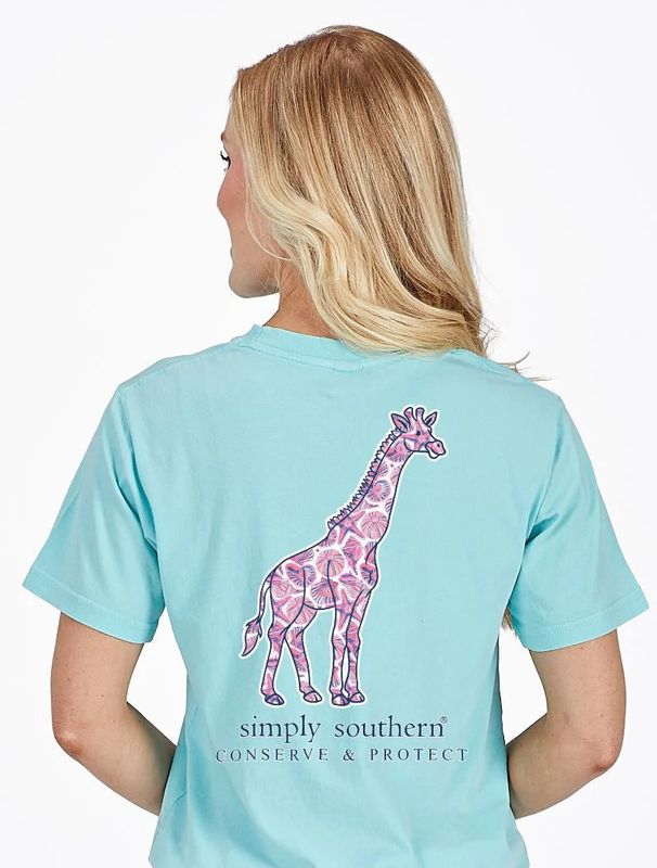 Animal Conservation Giraffe Short Sleeve T-Shirt