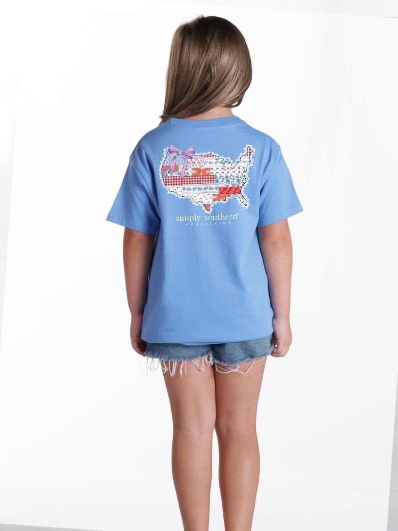 Youth USA Patchwork Short Sleeve T-Shirt