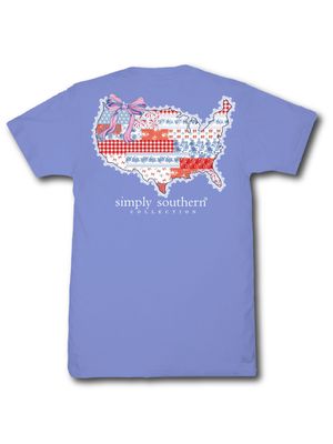 Youth USA Patchwork Short Sleeve T-Shirt