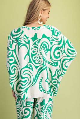 Printed Relaxed Fit Top