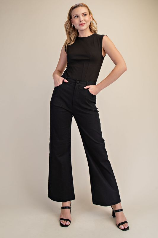 Stretch Straight Leg Pants