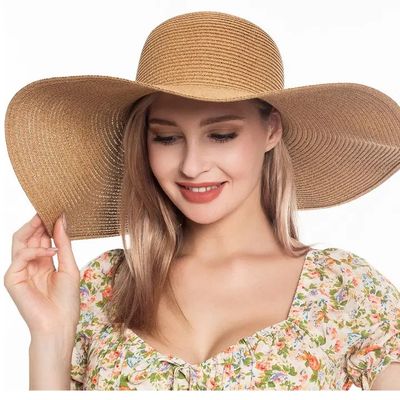 Monogrammable Straw Floppy Hat