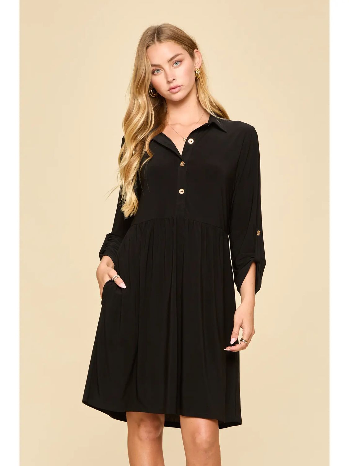 Collared Shirt Dress
