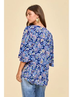 Floral Half Sleeve Cali Top