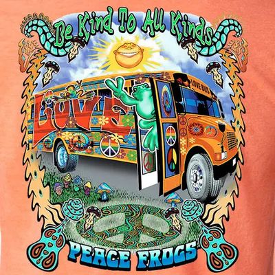 Love Bus Frog Short Sleeve T-Shirt