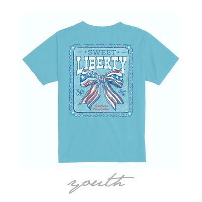 Sweet Liberty Bow Short Sleeve T-Shirt - Youth