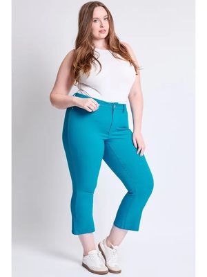 PLUS Hyperstretch Cropped Kick Flare Pants