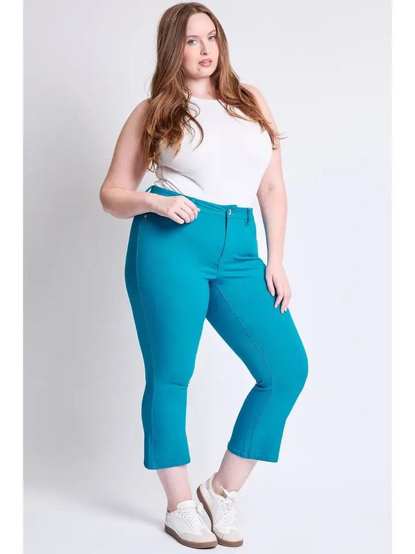PLUS Hyperstretch Cropped Kick Flare Pants