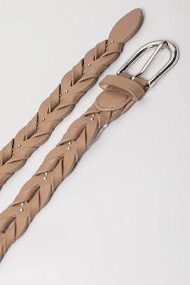Chic Braided Vegan Leather Belt