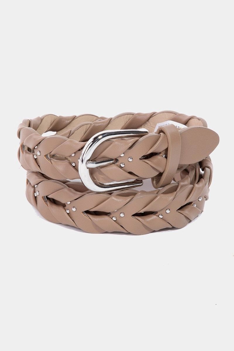 Chic Braided Vegan Leather Belt display picture 1