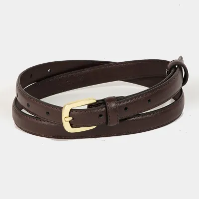 Fashionable Thin Leather Belt