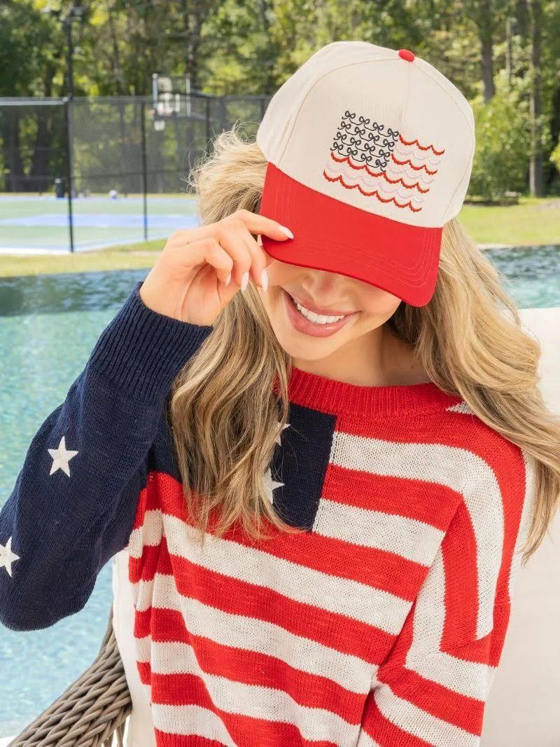 Simply Southern Hat Flag &amp; Bows