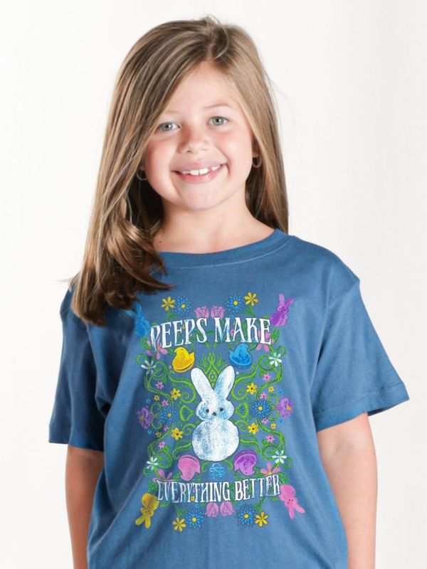 Youth 'Peeps Make Everything Better' Short Sleeve T-Shirt