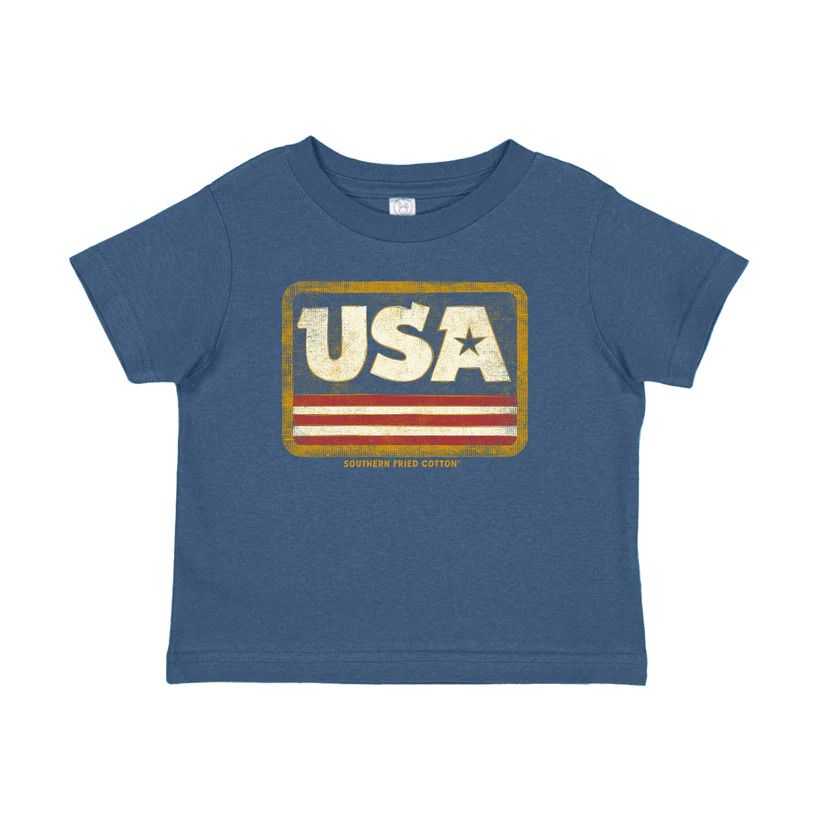 USA Patch Short Sleeve T-Shirt - Toddler