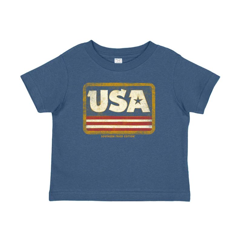 USA Patch Short Sleeve T-Shirt - Toddler