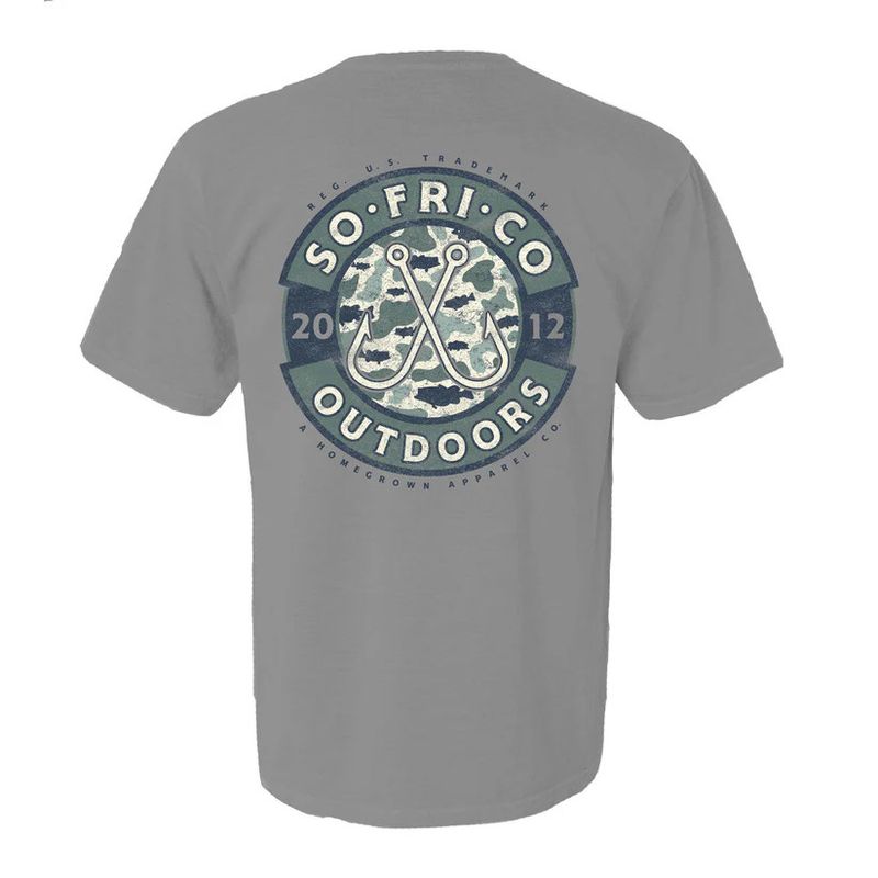 Old School Fish Camo Short Sleeve T-Shirt