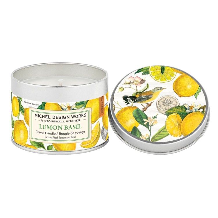 Lemon Basil Travel Candle 5.5 oz
