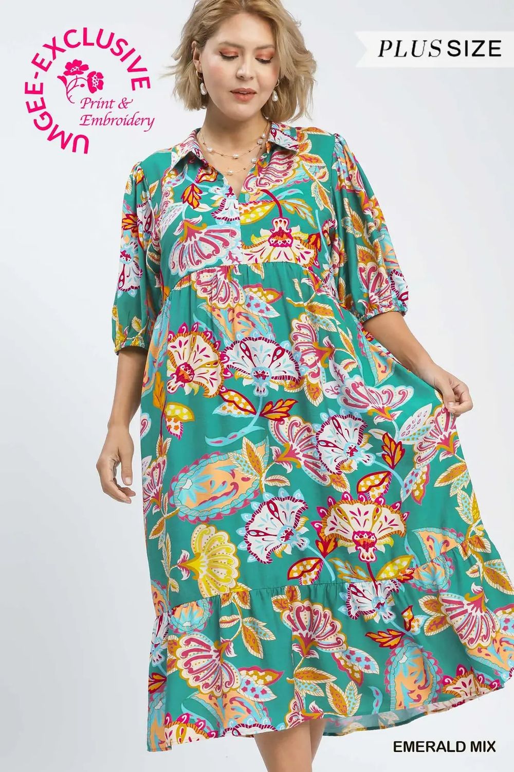 Paisley Print Maxi Dress