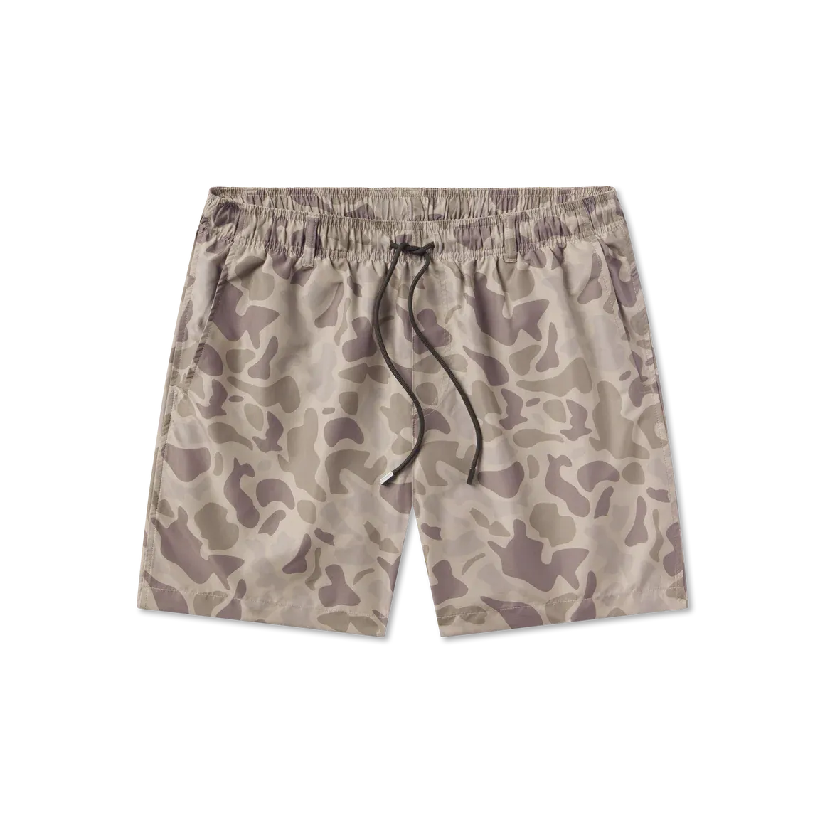 La Costa Lined Swim Trunk - Camo, Color: Dark Brown, Size: S