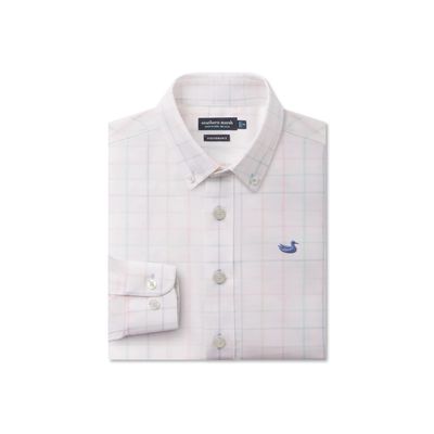 Youth Lockhart Windowpane Performance Dress Shirt