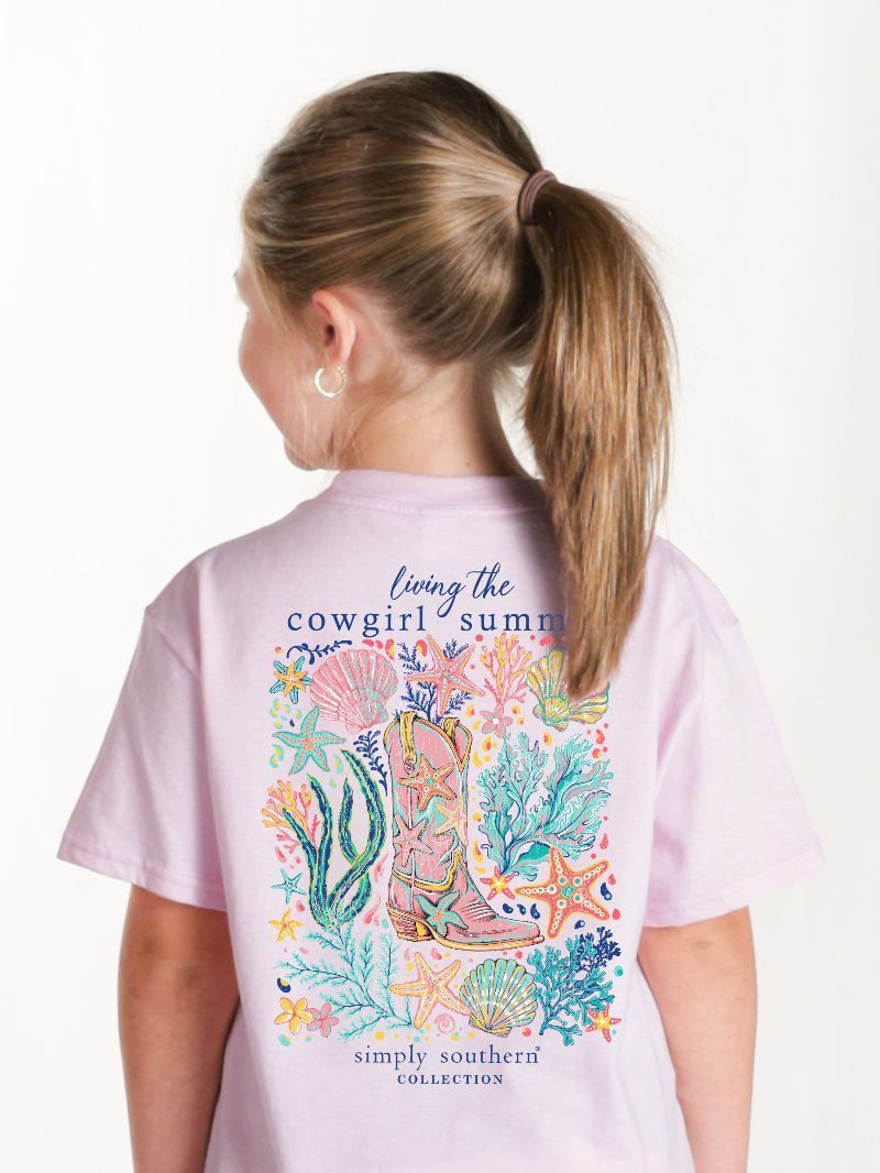Youth 'Living The Cowgirl Summer' Short Sleeve Tee