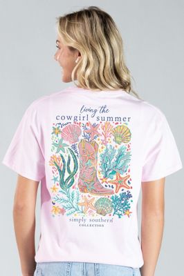 'Living The Cowgirl Summer' Short Sleeve Tee