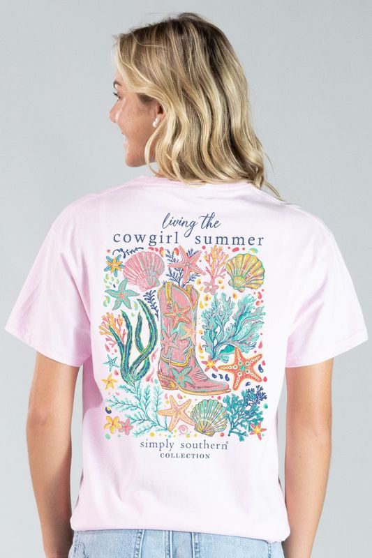'Living The Cowgirl Summer' Short Sleeve Tee