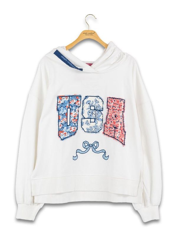 Floral USA Hoodie