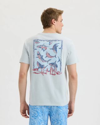 Sharks Americana Salt Wash Tee