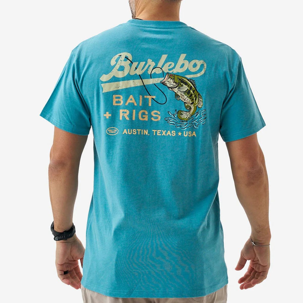 Bait And Rigs Short Sleeve Tee - Cyan