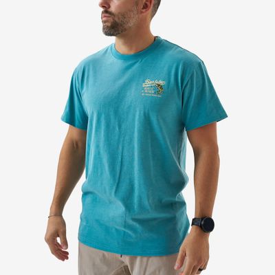 Bait And Rigs Short Sleeve Tee - Cyan