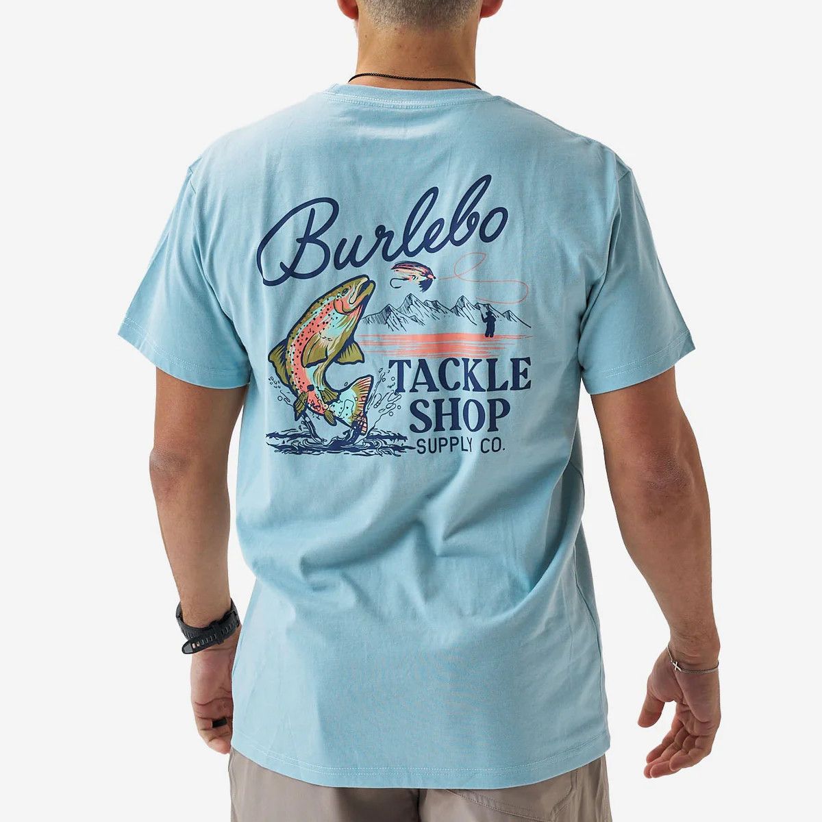 Tackle Shop Short Sleeve Tee - Sky Blue