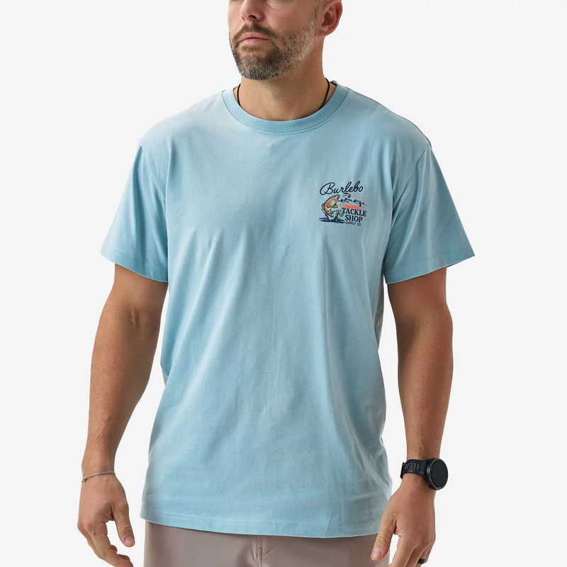 Tackle Shop Short Sleeve Tee - Sky Blue