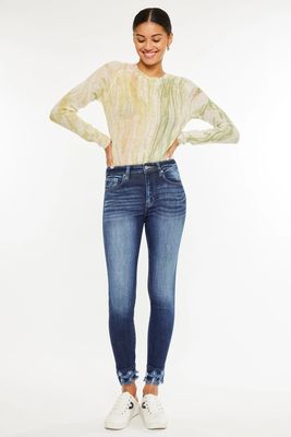 High Rise Ankle Skinny Jeans