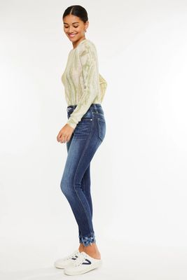 High Rise Ankle Skinny Jeans